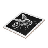 Zwart-Witte Bij Tegeltje (Zijkant)