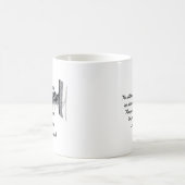 Zwart-witte bijbelbijbel zonder zegelrecht koffiemok (Center)