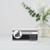 Zwart witte bijlevende visitekaartjes (Staand voorkant)