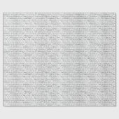 Zwart Witte Binaire Streep Cadeaupapier (Vlak)