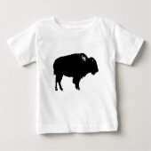 Zwart-witte bizon buffalo Silhouette Pop Art (Voorkant)