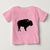 Zwart-witte bizon buffalo Silhouette Pop Art (Voorkant)