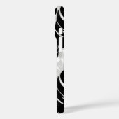 Zwart Witte Blad Ontwerp Case-Mate iPhone Case (Achterkant / Links)