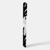 Zwart Witte Blad Ontwerp Case-Mate iPhone Case (Achterkant / Rechts)