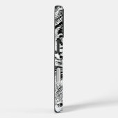 Zwart-witte blauwe ogen tijger Case-Mate iPhone case (Achterkant / Rechts)