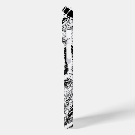 Zwart-witte blauwe ogen tijger Case-Mate iPhone case (Achterkant / Links)