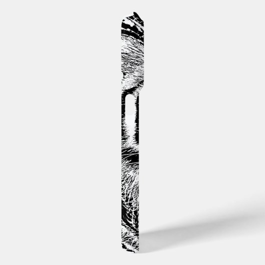 Zwart-witte blauwe ogen tijger Case-Mate iPhone case (Achterkant / Rechts)