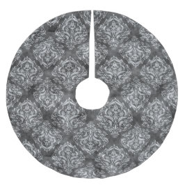 Zwart & Witte Bloei - Kerstboom Kleed Rok