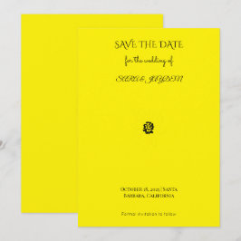 Zwart & Witte Bloem Lijn Kunst – Clipart Ontwerp Save The Date