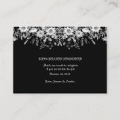 Zwart Witte Bloem Ringdrager Bijlage (Voorkant)