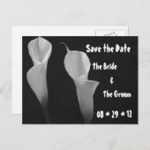 Zwart-witte bloemen Briefkaart (Voorkant / Achterkant)