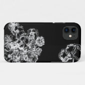 zwart witte bloemen getekend met potlood land ipho Case-Mate iPhone case (Achterkant (horizontaal))
