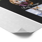 Zwart-witte bloemen Schroot Book Page Poster (Hoek)