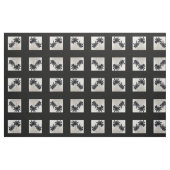 Zwart-witte bloemen stof (Fat Quarter)