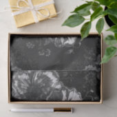 Zwart Witte Bloemendekoratie Decoupage Tissuepapier (Geschenk)