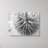 Zwart-witte bloemenfotografie canvas afdruk (Voorkant)