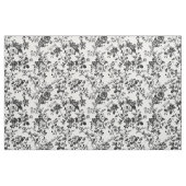 Zwart-Witte Bloemranken Stof (Fat Quarter)