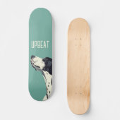 Zwart-witte bokser persoonlijk skateboard (Voorkant)