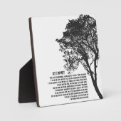 Zwart-witte boom doet het in ieder geval fotoplaat (Voorkant)