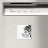 Zwart-witte boom doet het in ieder geval magneet (Insitu (Vaatwasser))