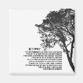 Zwart-witte boom doet het in ieder geval magneet (Voorkant)