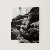 Zwart-witte boom legpuzzel (Verticaal)