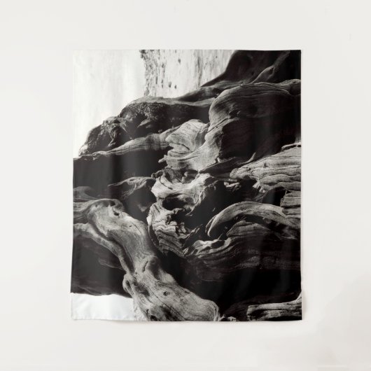 Zwart-witte boom wandkleed (Voorkant)