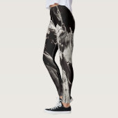 Zwart-witte boomstam leggings (Links)