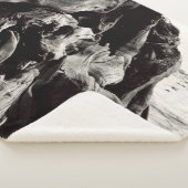 Zwart-witte boomwortels sherpa deken (3/4)