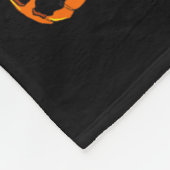 Zwart-Witte Border Collie Heks Halloween Fleece Deken (Hoek)