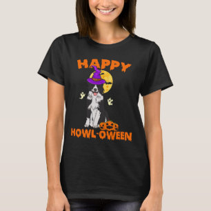 Zwart-Witte Border Collie Heks Hond Gelukkig T-shirt