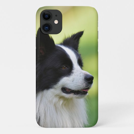 Zwart-witte Border Collie-hond Case-Mate iPhone Case (Achterkant)