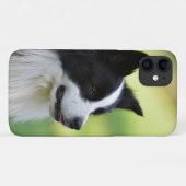 Zwart-witte Border Collie-hond Case-Mate iPhone Case (Achterkant (horizontaal))