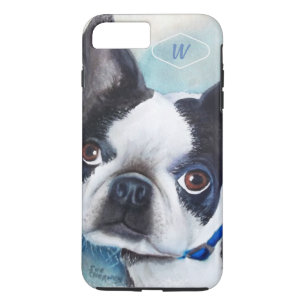 ZWART-WITTE BOSTON TERRIËR iPhone 8/7 PLUS HOESJE