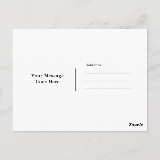 zwart + witte botanische bladeren bruiloft briefkaart (Achterkant)