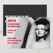 zwart-witte bruid van Frankenstein Kaart (Voorkant / Achterkant)