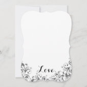 Zwart-witte bruine bruinbruiningen kaart (Achterkant)