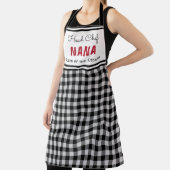 Zwart-witte Buffalo Pset Nana Personalized Schort (Insitu)