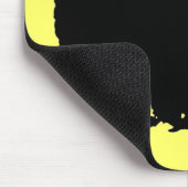 Zwart-witte buffalo Silhouette Muismat (Hoek)