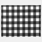 Zwart-witte buffelbak voor vinkje fleece deken (Voorkant (Horizontaal))