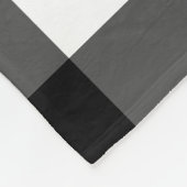 Zwart-witte buffelbak voor vinkje fleece deken (Hoek)