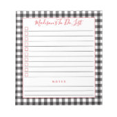 Zwart-witte buffelplaat, aangepast om lijst te doe notitieblok (Voorkant)