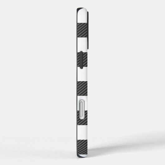 Zwart-witte buffelplaat Case-Mate iPhone case (Achterkant / Rechts)