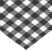 Zwart-witte buffelplaat, gecontroleerd decoratief korte tafelloper (Hoek)