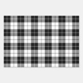 Zwart-witte buffelplaat inpakpapier vel (Voorkant 2)