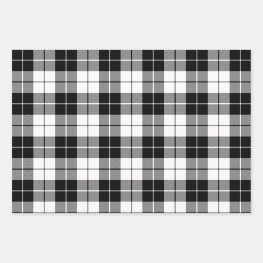 Zwart-witte buffelplaat inpakpapier vel (Voorkant 2)
