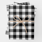 Zwart-witte buffelplaat inpakpapier vel (In situ)