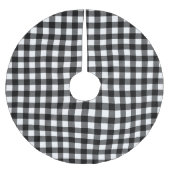 Zwart-witte buffelplaat kerstboom rok (Voorkant)