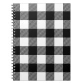 Zwart-witte buffelplaat notitieboek (Voorkant)