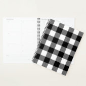 Zwart-witte buffelplaat planner (Display)